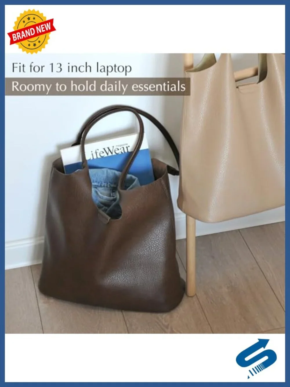 Faux Leather Hobo Tote Bag for Women Travel Everyday Shoulder Purse